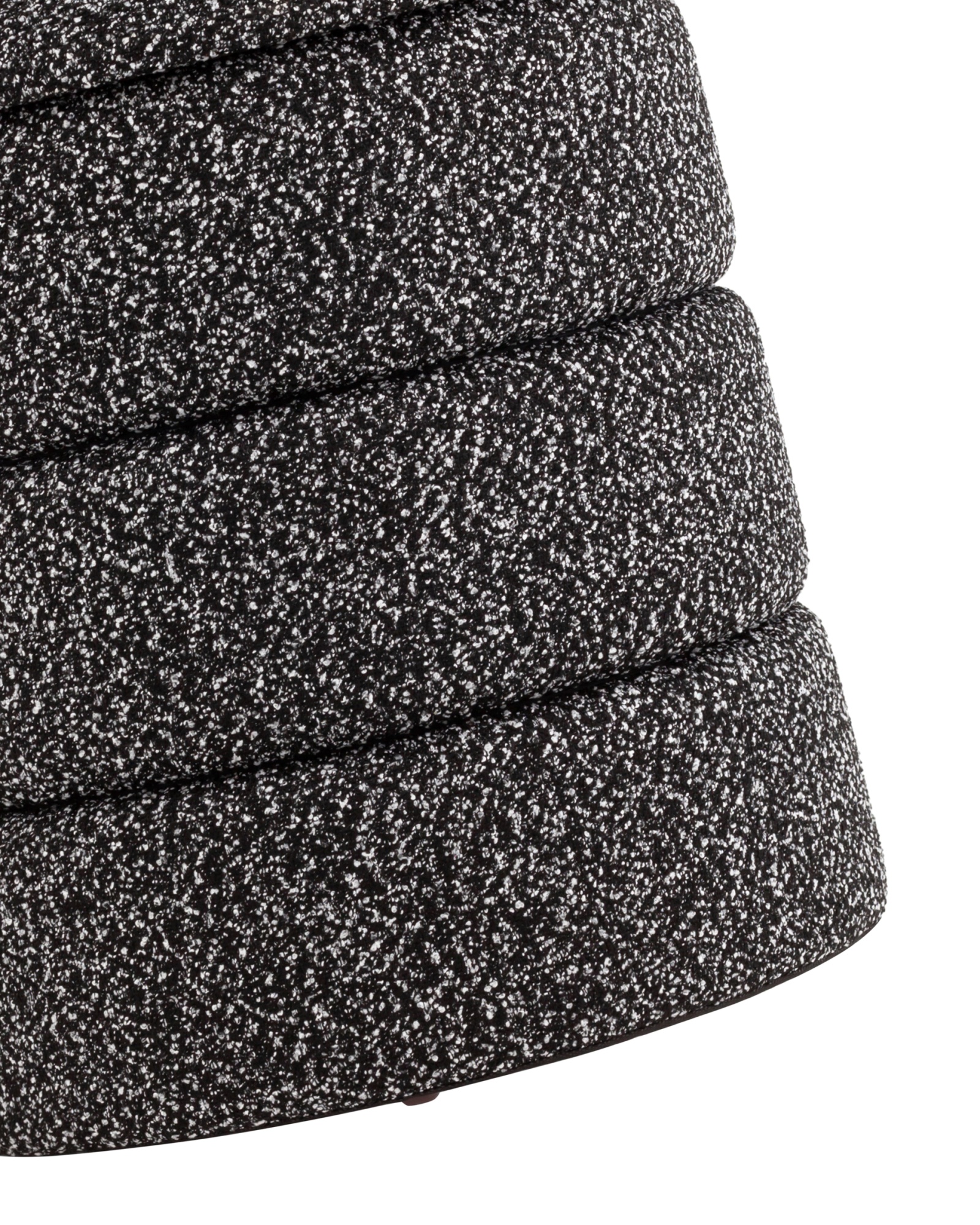 Пуф с ящиком Hive XS букле черный меланж Stool Group