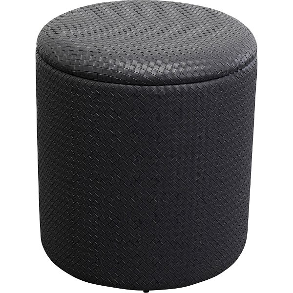 Пуф Venezia Storage Black Ø40 см KARE 87698