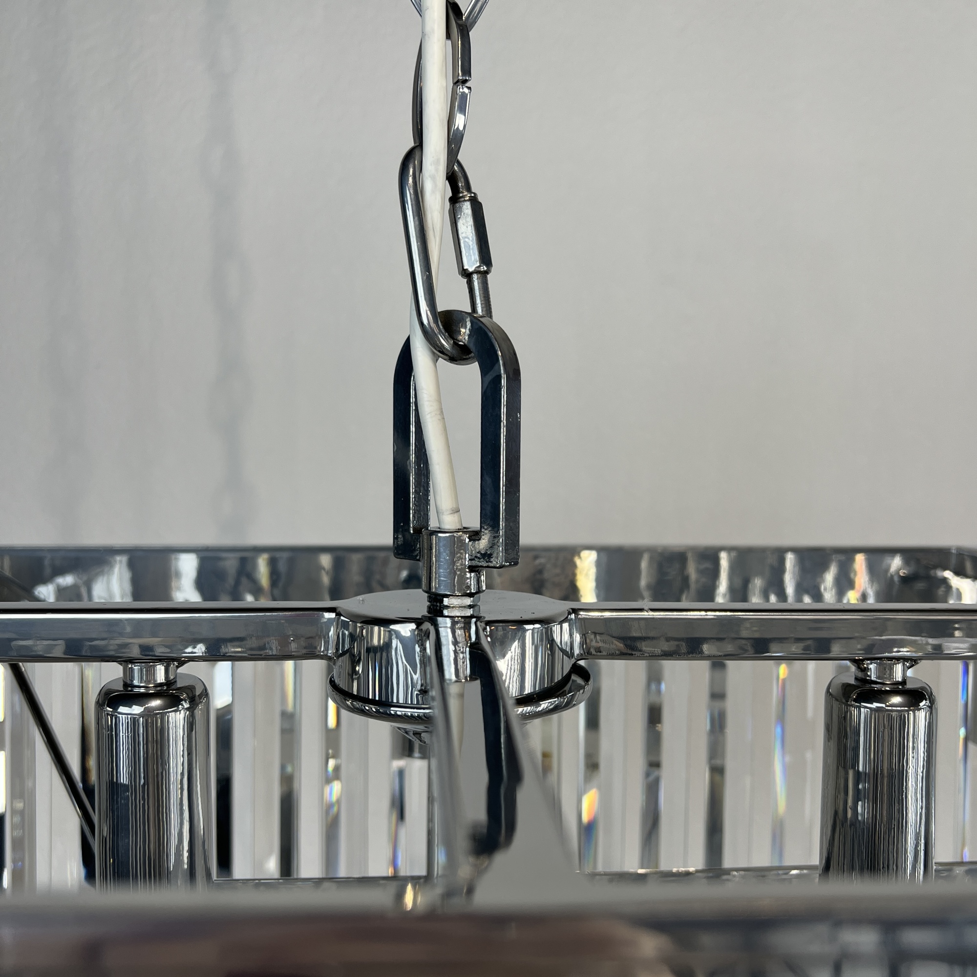 Люстра RH 1920S ODEON CLEAR GLASS FRINGE 120 chrome by ImperiumLoft