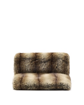 Плед Meriel из искусственного меха в полоску 130 x 170 см La Forma (ex Julia Grup)