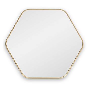 Hexagon M Gold Зеркало в тонкой раме Smal Art-Zerkalo SM155GL