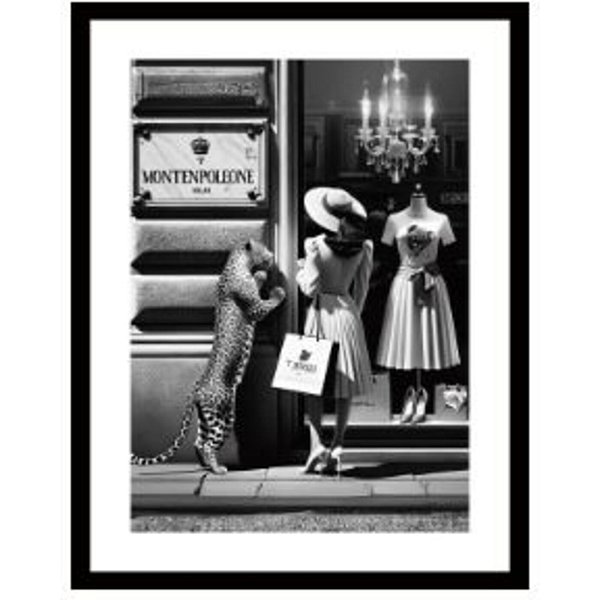 Картина в раме Window Shopping 80x120cm KARE 57685