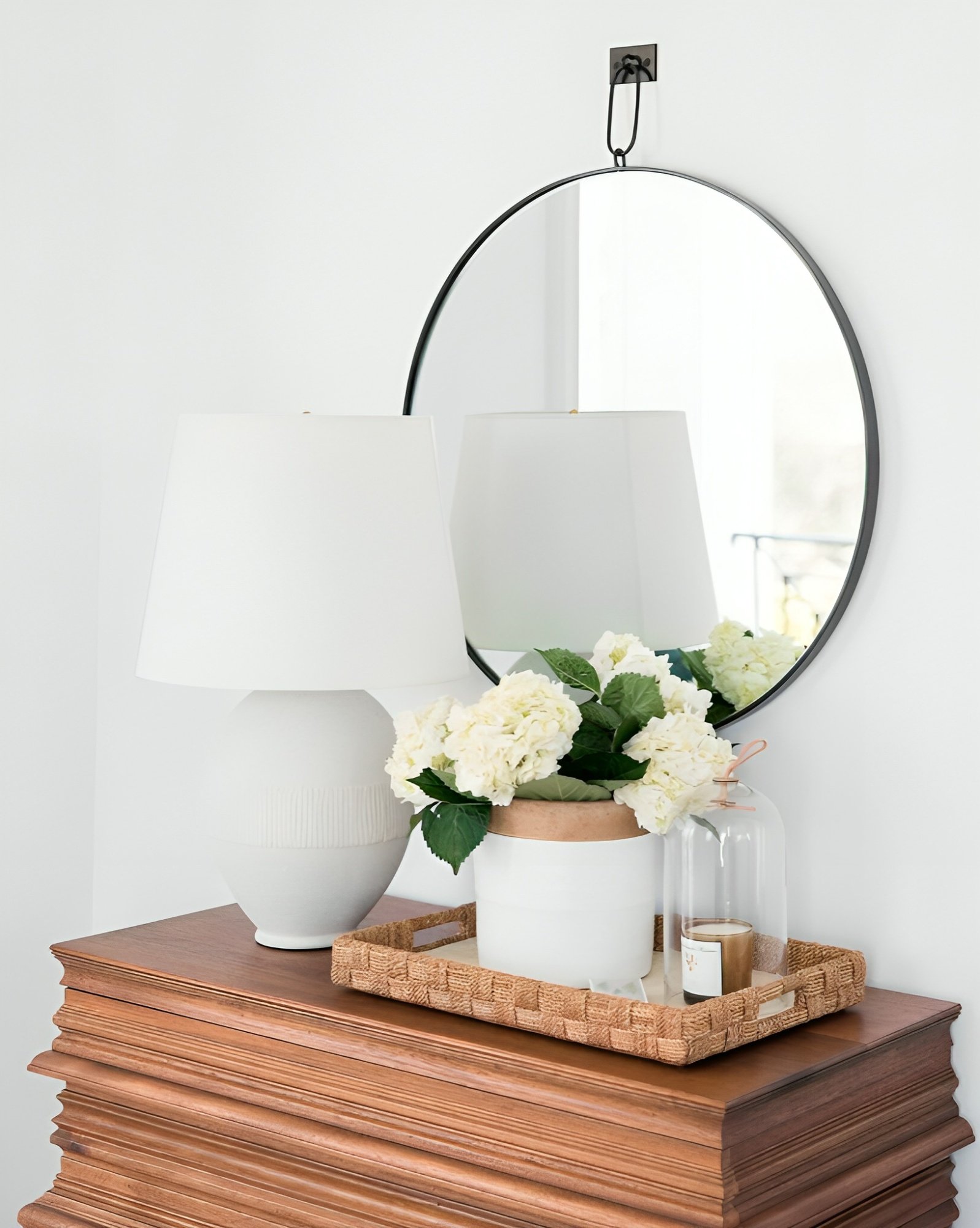 Черное настенное зеркало Найт Louvre Home LHDWM282123ZYH-black