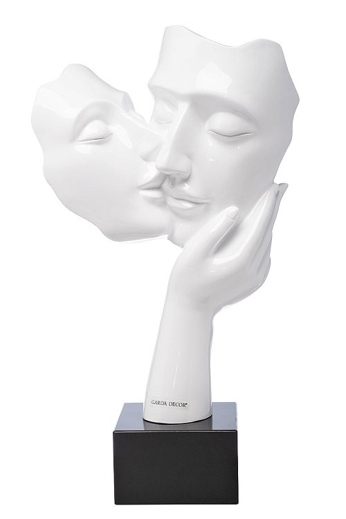 Статуэтка "Поцелуй" белая Garda Decor D5128WH