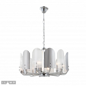 Подвесная люстра iLamp 15571-6 CR+MULT