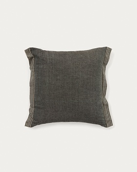 Чехол для подушки Niven из льна зеленого цвета с боковыми полосками 45 x 45 см La Forma (ex Julia Grup)