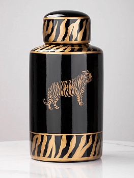 Ваза с крышкой Тигр Glasar 58-007