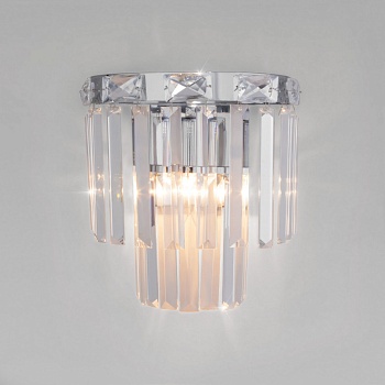 Бра Eurosvet 10130/1 хром/прозрачный хрусталь Strotskis