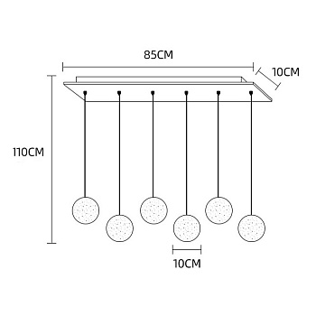 Подвесной светильник FRESH MORE L6 Планка by ImperiumLoft
