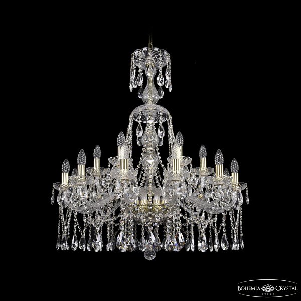 Люстра хрустальная 1413/12+6/300/XL-95 G