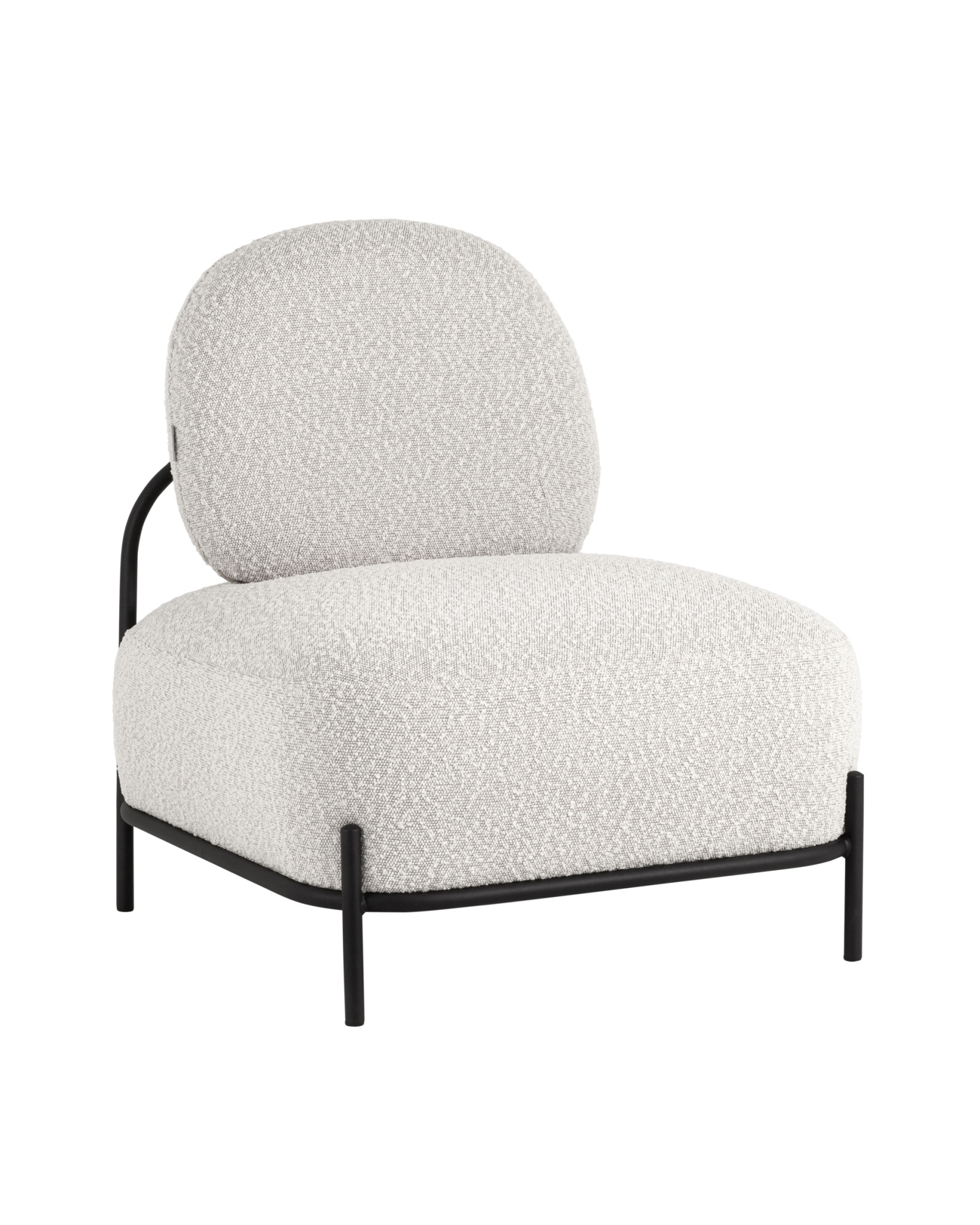 Кресло Стоун ткань букле молочный Stool Group