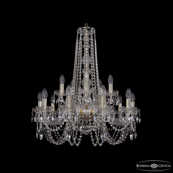 Люстра хрустальная 1402/10+5/240/h-75 G