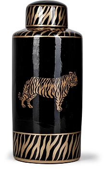 Ваза с крышкой Тигр Glasar 58-008