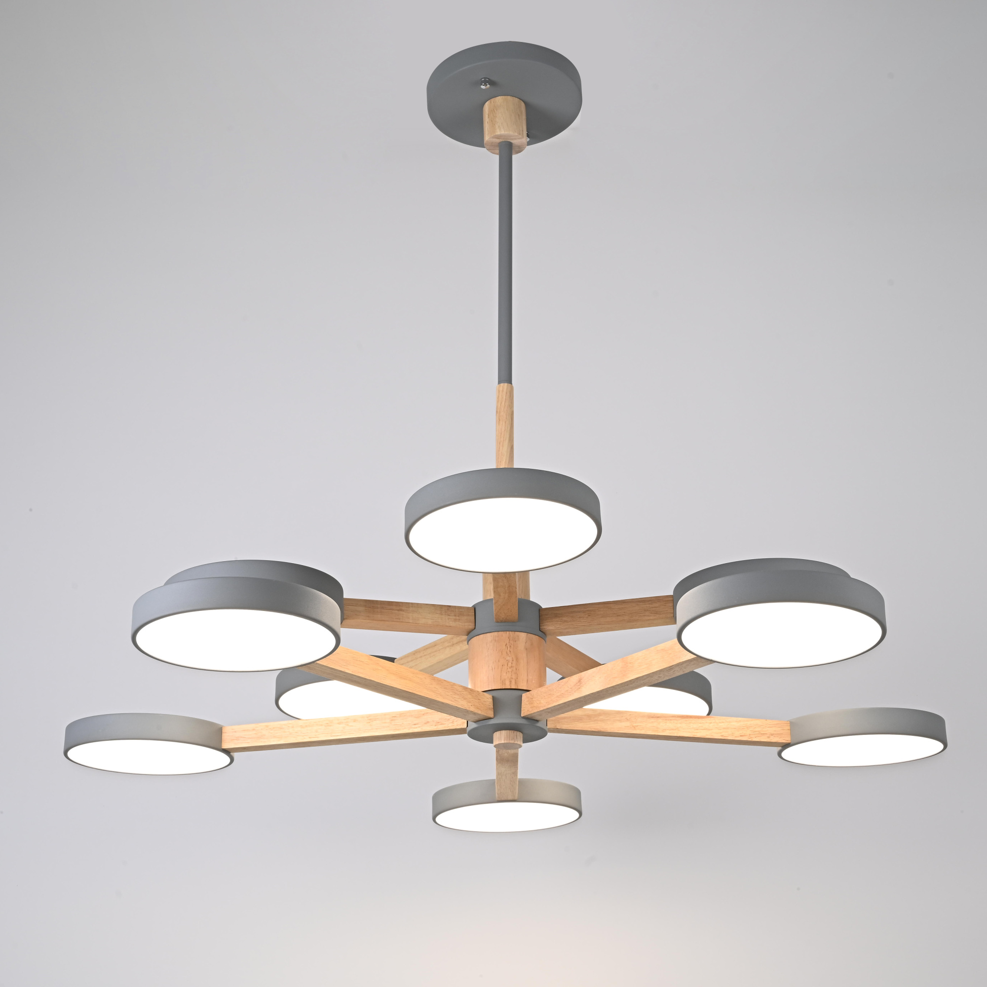 Подвесная люстра TURNA DBL L10 Gray by ImperiumLoft