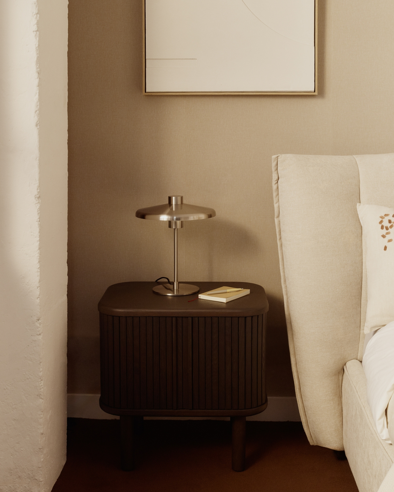 Настольная лампа Nuvira из светло-серого металла La Forma 423992