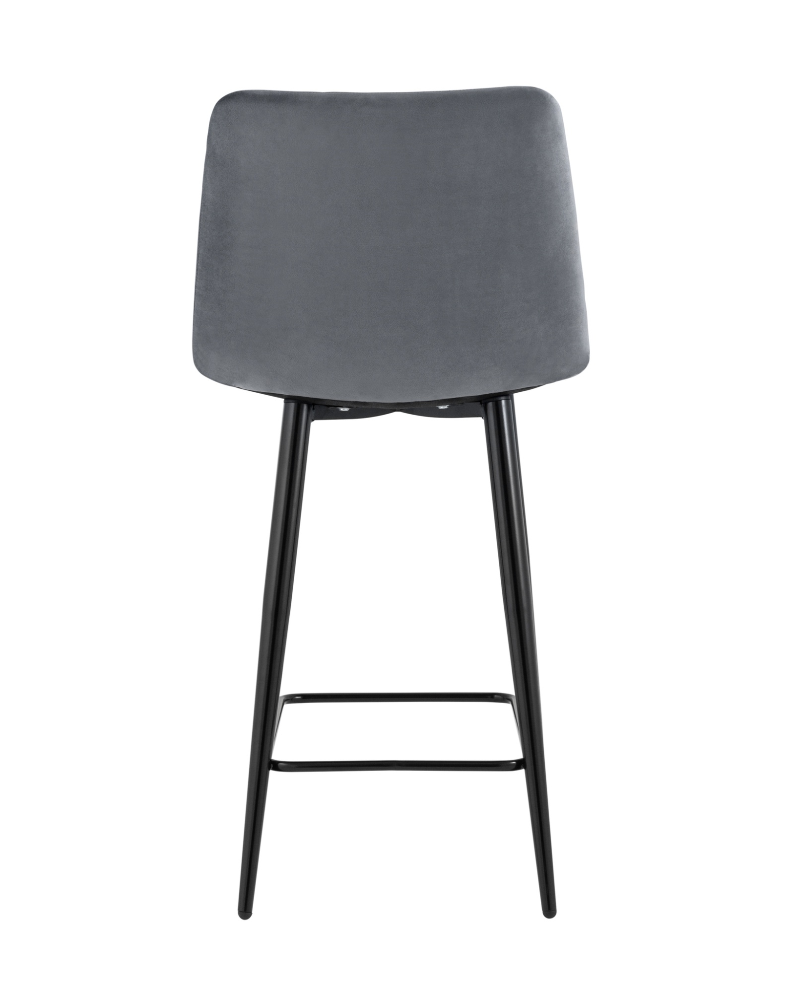 Стул полубарный Джанго велюр тёмно-серый высота сиденья 60 см Stool Group