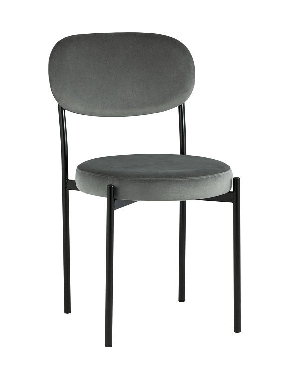 Стул Бриф велюр тёмно-серый Stool Group