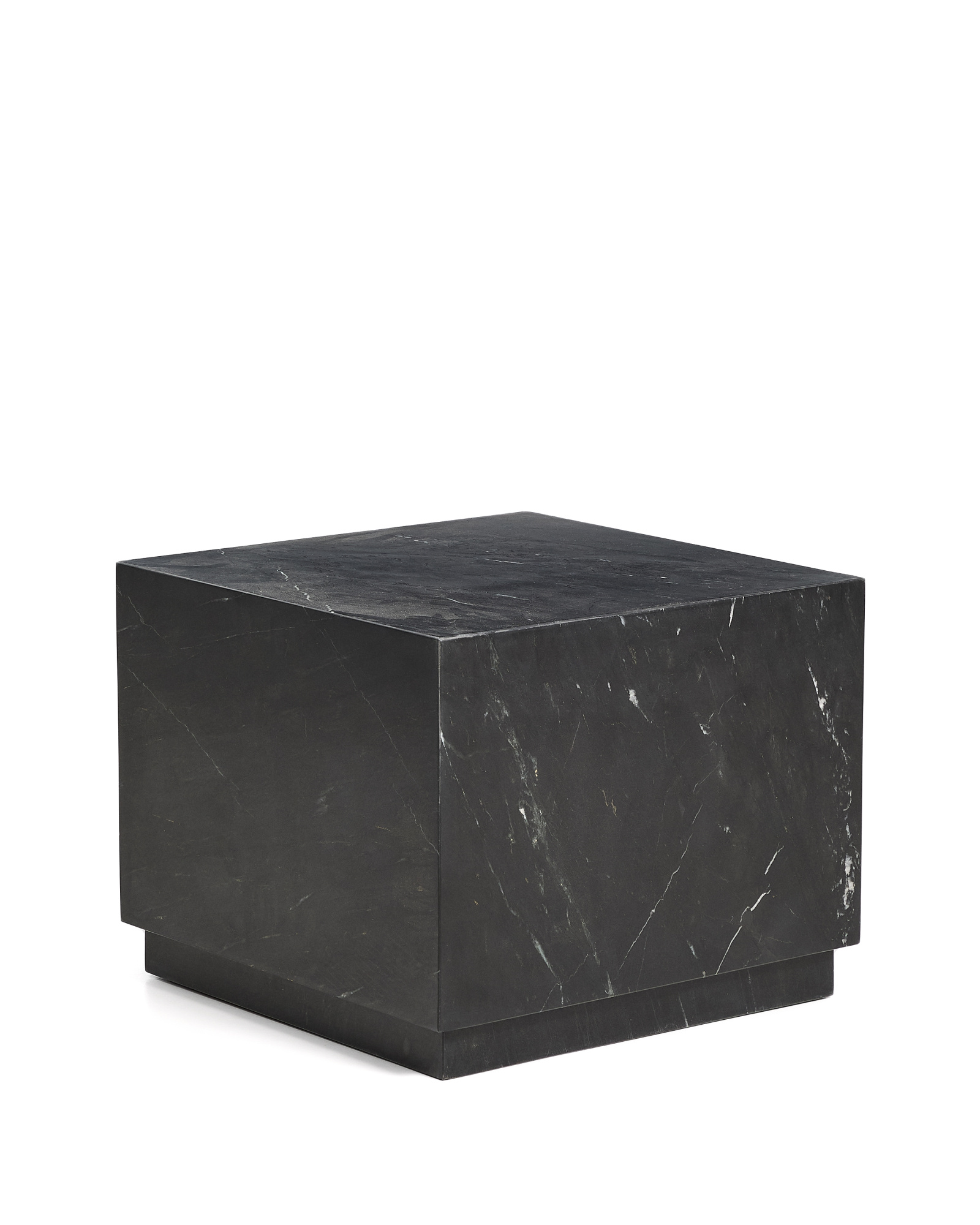 Журнальный столик Sorein из черного мрамора 50 x 50 см La Forma 451197