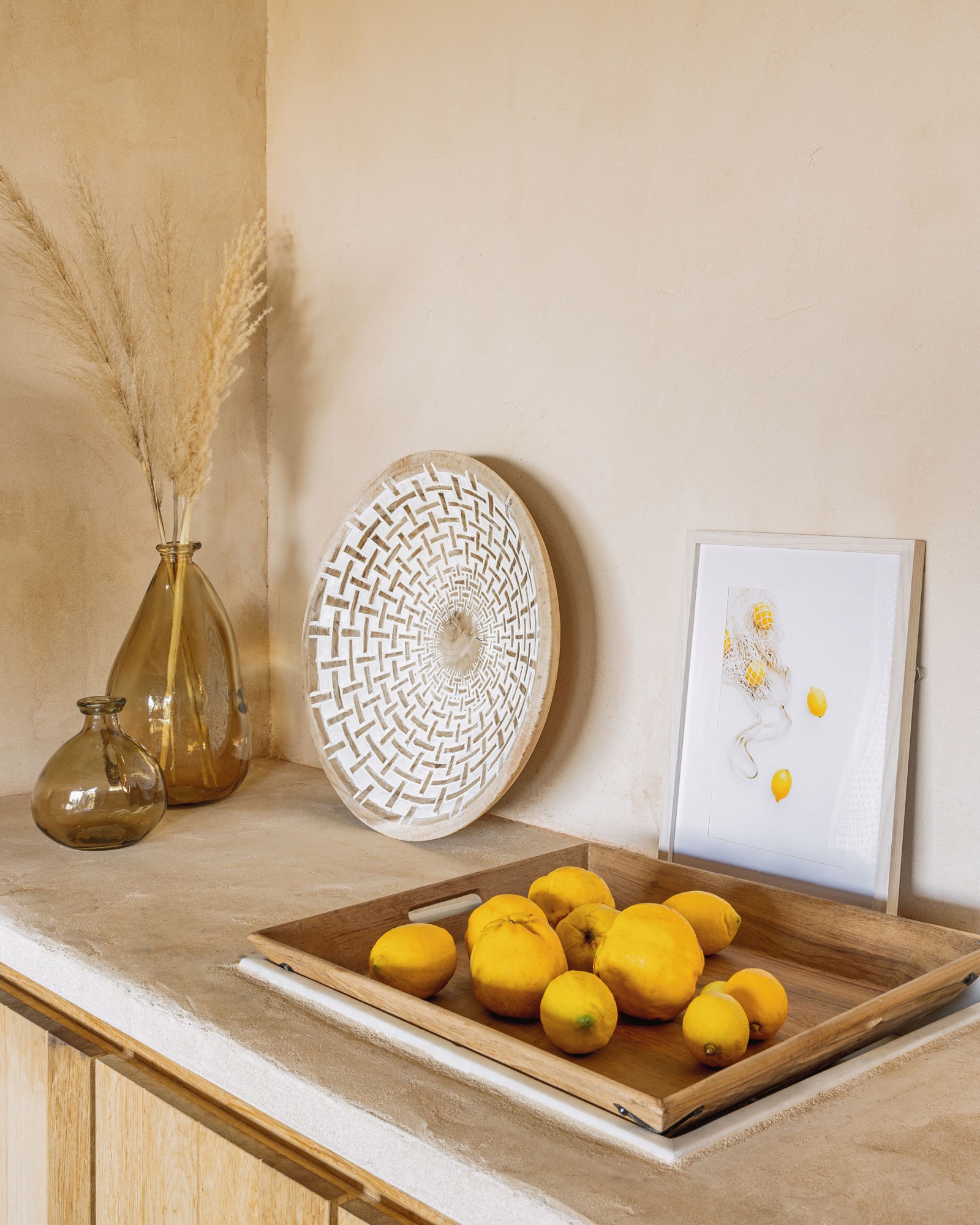 Ваза Lhad коричневое стекло 36 см La Forma (ex Julia Grup)