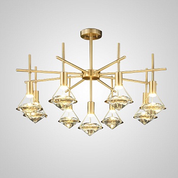 Потолочная люстра GLASGOW CH L9 by ImperiumLoft
