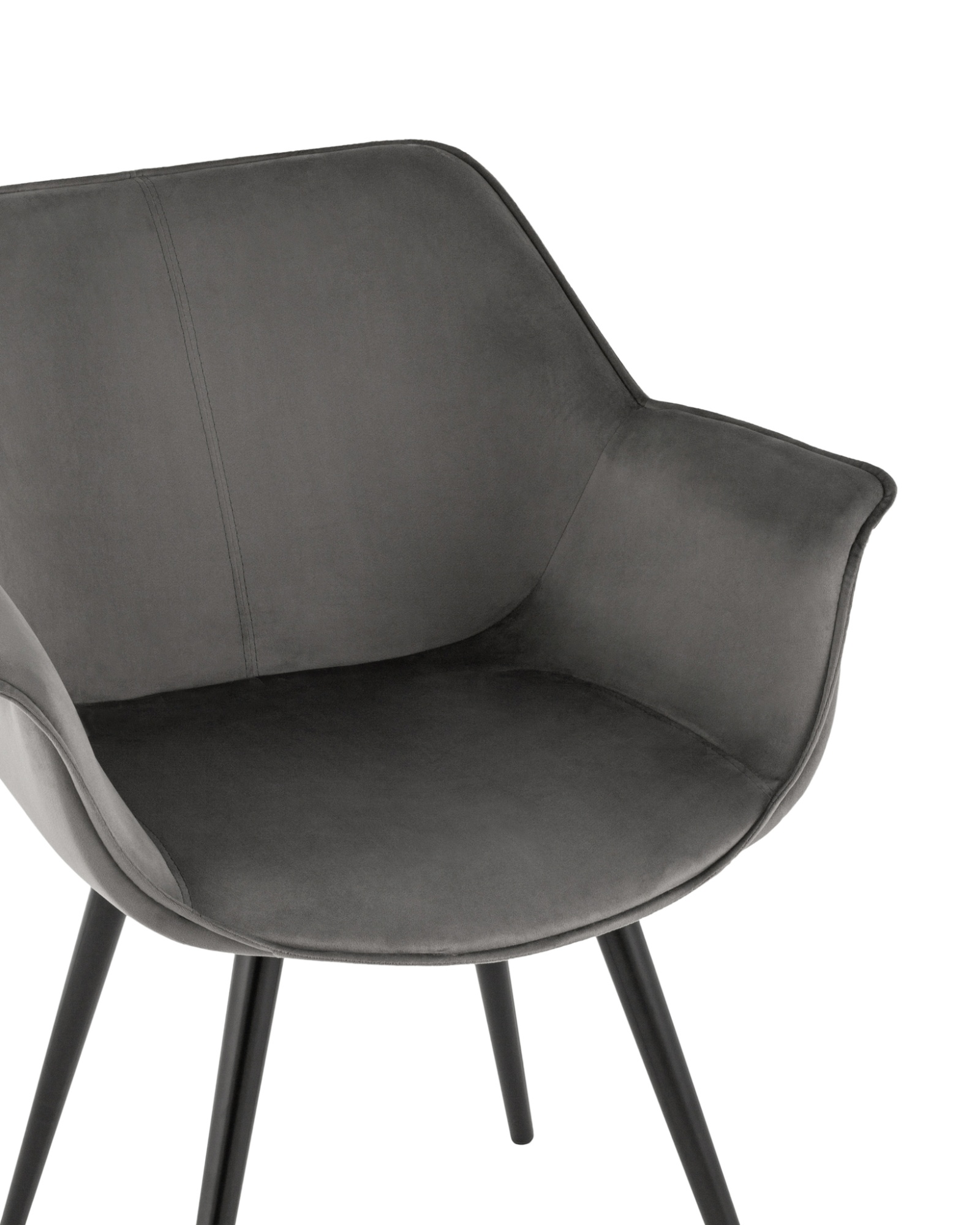 Стул Мэйсон велюр темно-серый Stool Group