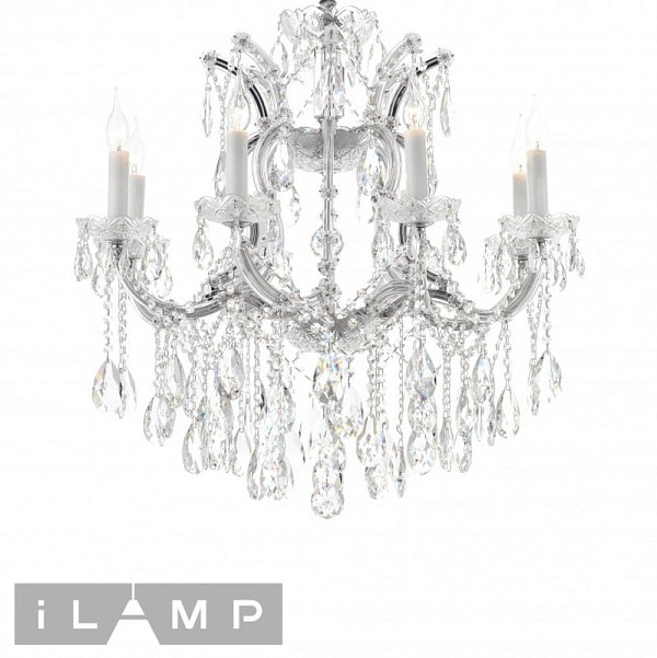 Подвесная люстра iLamp 6071-8 CR+CL