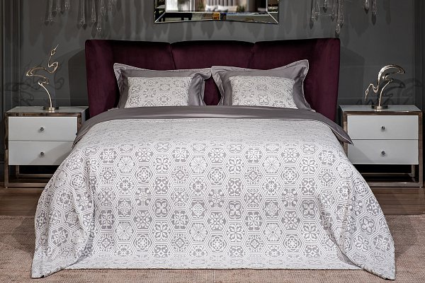 Покрывало "Ажур" 180х230см серое Garda Decor 16AMR-MTS180230-POKR SER