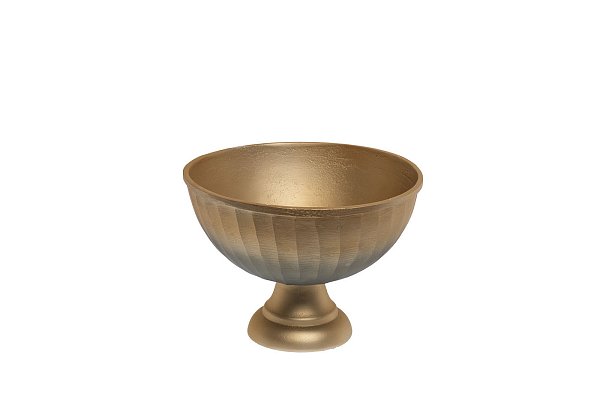 Чаша металлическая золотисто-зеленая Garda Decor 71PN-783