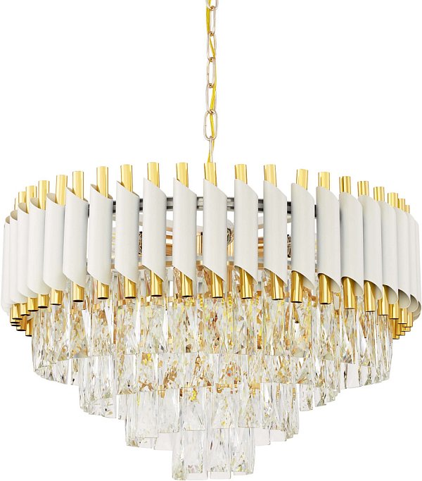 Подвесная люстра Lumina Deco LDP 6003-500 WT+F.GD