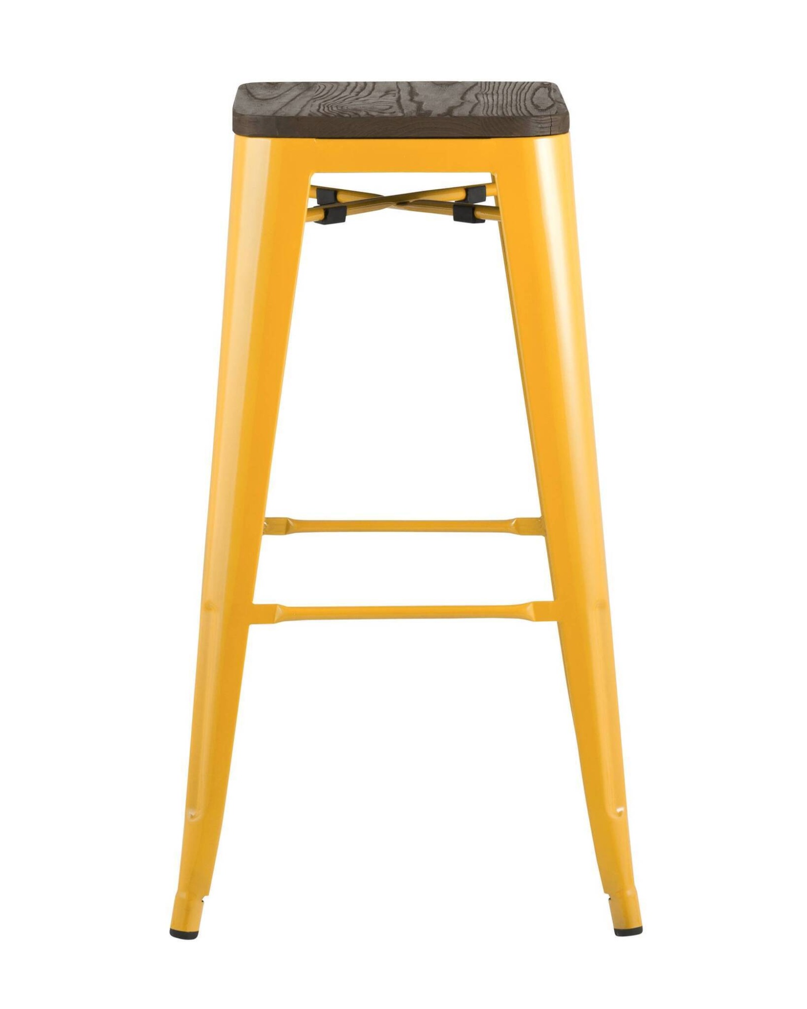 Стул барный TOLIX WOOD желтый Stool Group