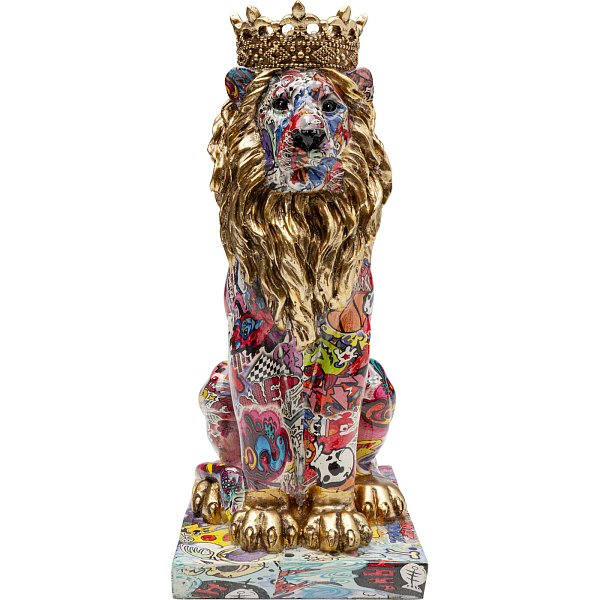 Фигура декоративная Graffiti King Lion 29cm KARE 56922
