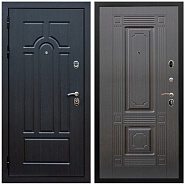 Дверь входная Graf Эврика МДФ 10 мм ФЛ-58 Венге / МДФ 6 мм ФЛ-2 Венге