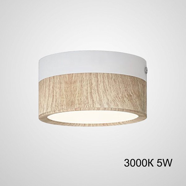 Точечный светильник FOG WOOD D9 White 3000К 5W by ImperiumLoft