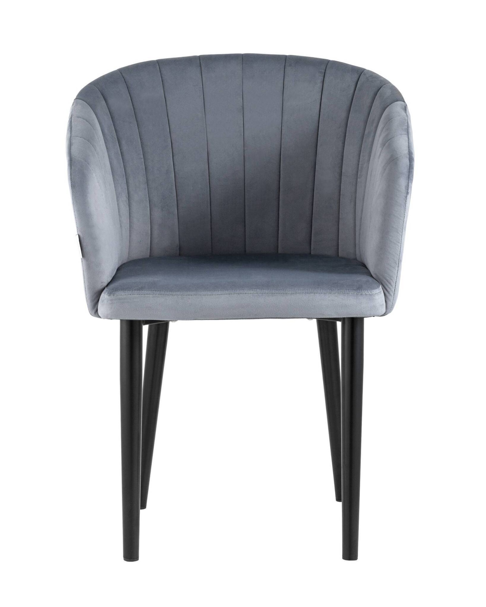 Стул с подлокотниками Нейтон велюр серый Stool Group