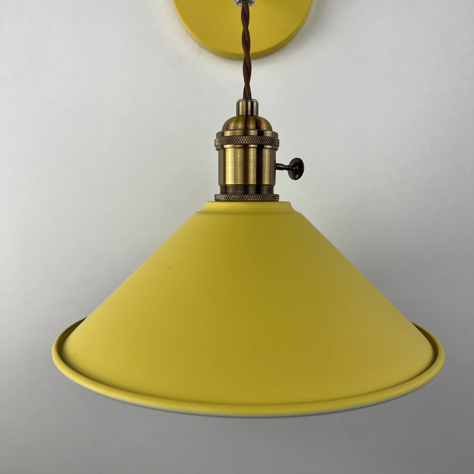 Бра С Подвесным Плафоном Braid Wall Yellow By Imperiumloft