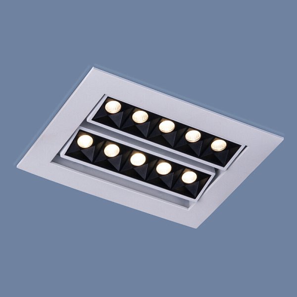 Встраиваемый светильник Elektrostandard 9923 LED 20W 4200K белый/черный