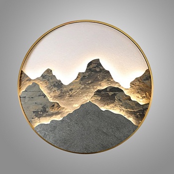 Настенный светильник DAWN D100 Brass by ImperiumLoft