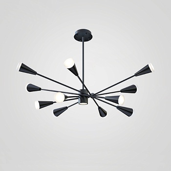 Подвесная люстра MILTON 12 Черный by ImperiumLoft