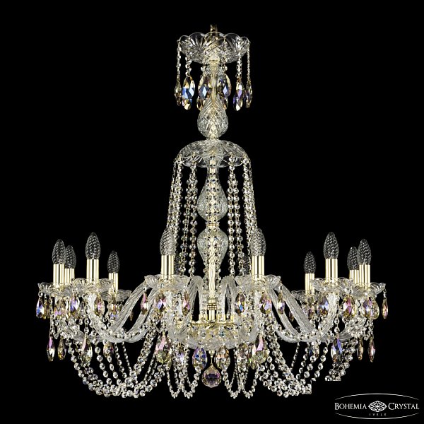 Люстра хрустальная 1402/12/300/XL-90 G K801