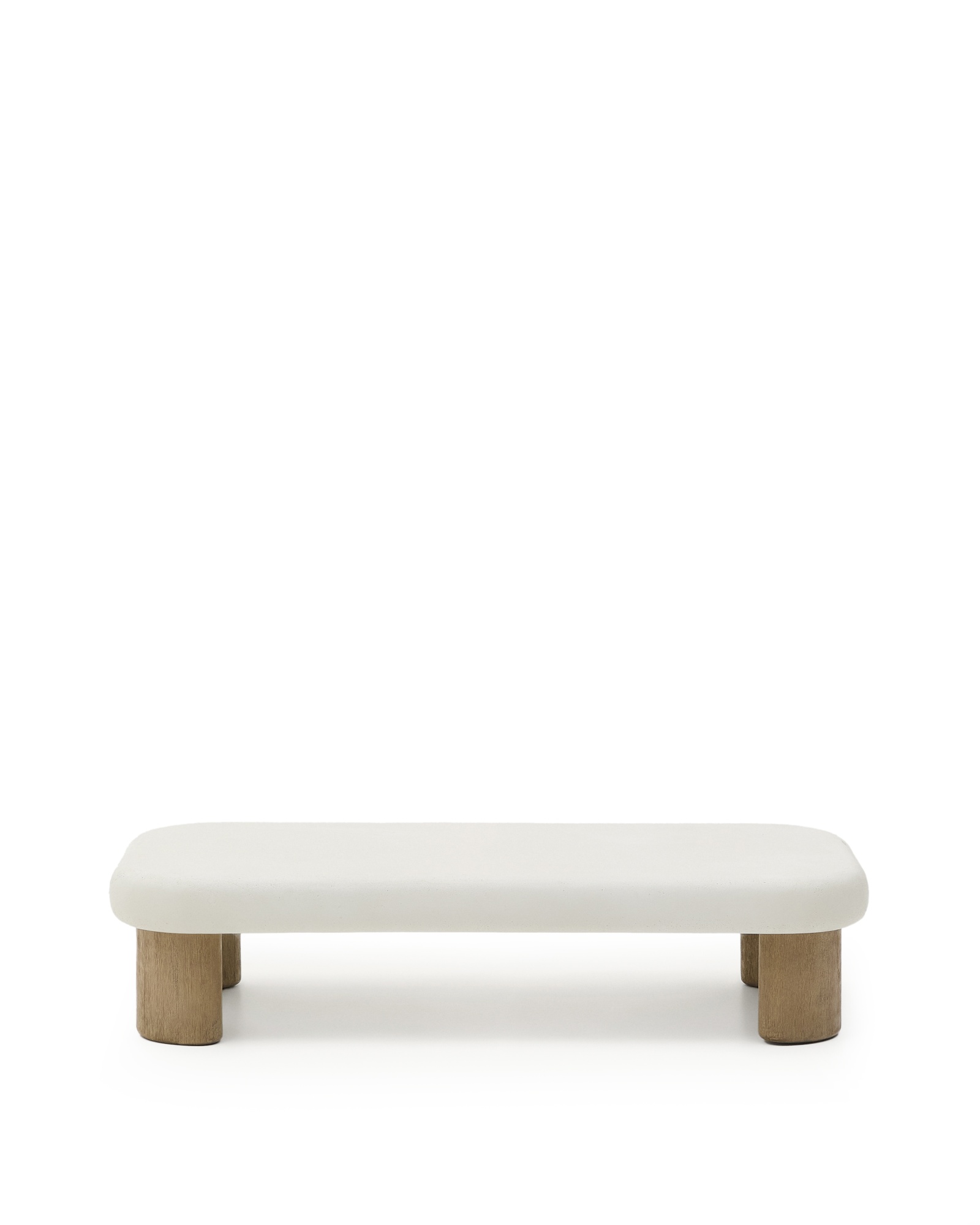 Журнальный столик Labra из цемента и акации 140 x 70 см La Forma (ex Julia Grup)