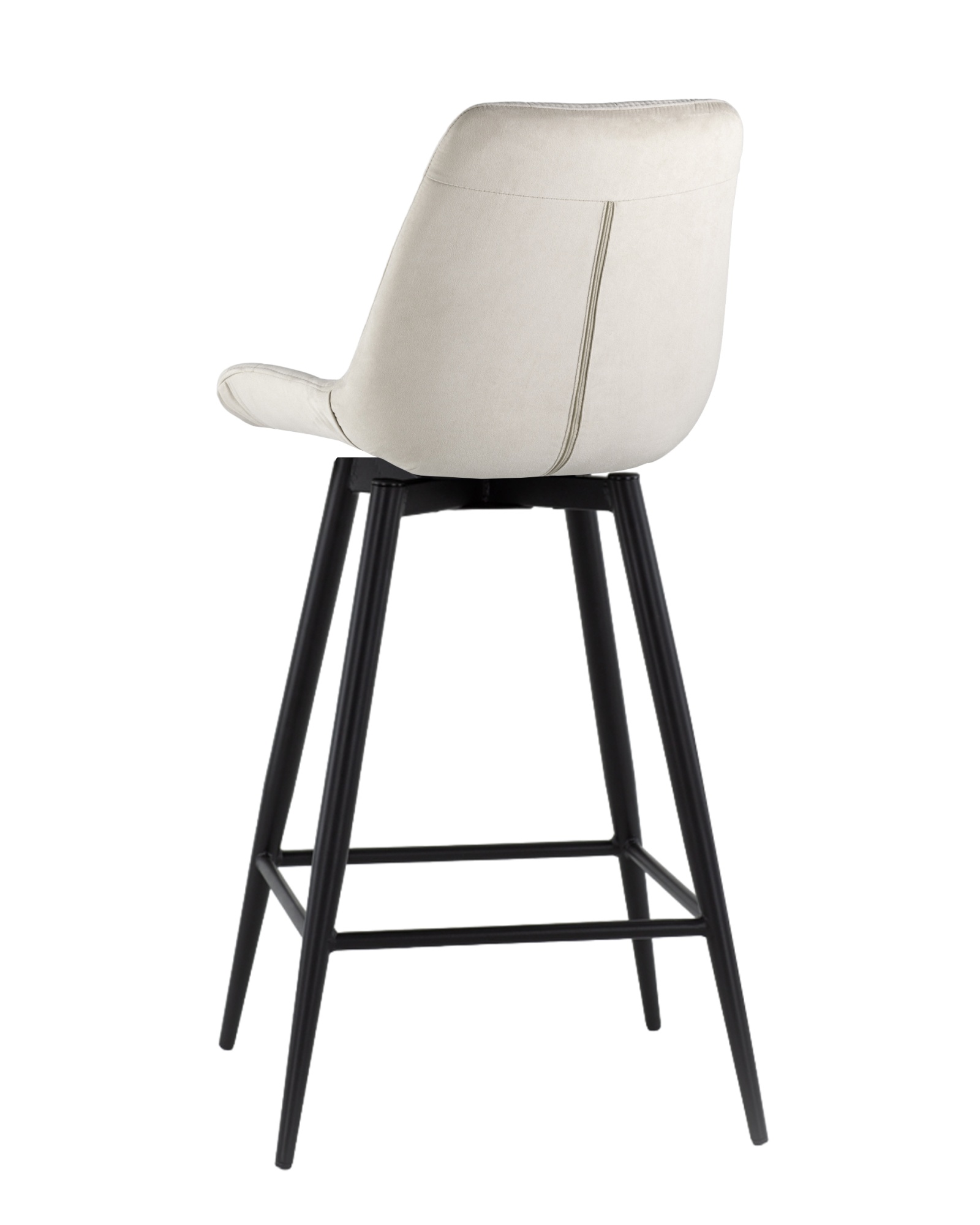 Стул барный Флекс с поворотным механизмом велюр бежевый Stool Group