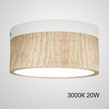 Точечный светильник FOG WOOD D14,5 White 3000К 20W by ImperiumLoft