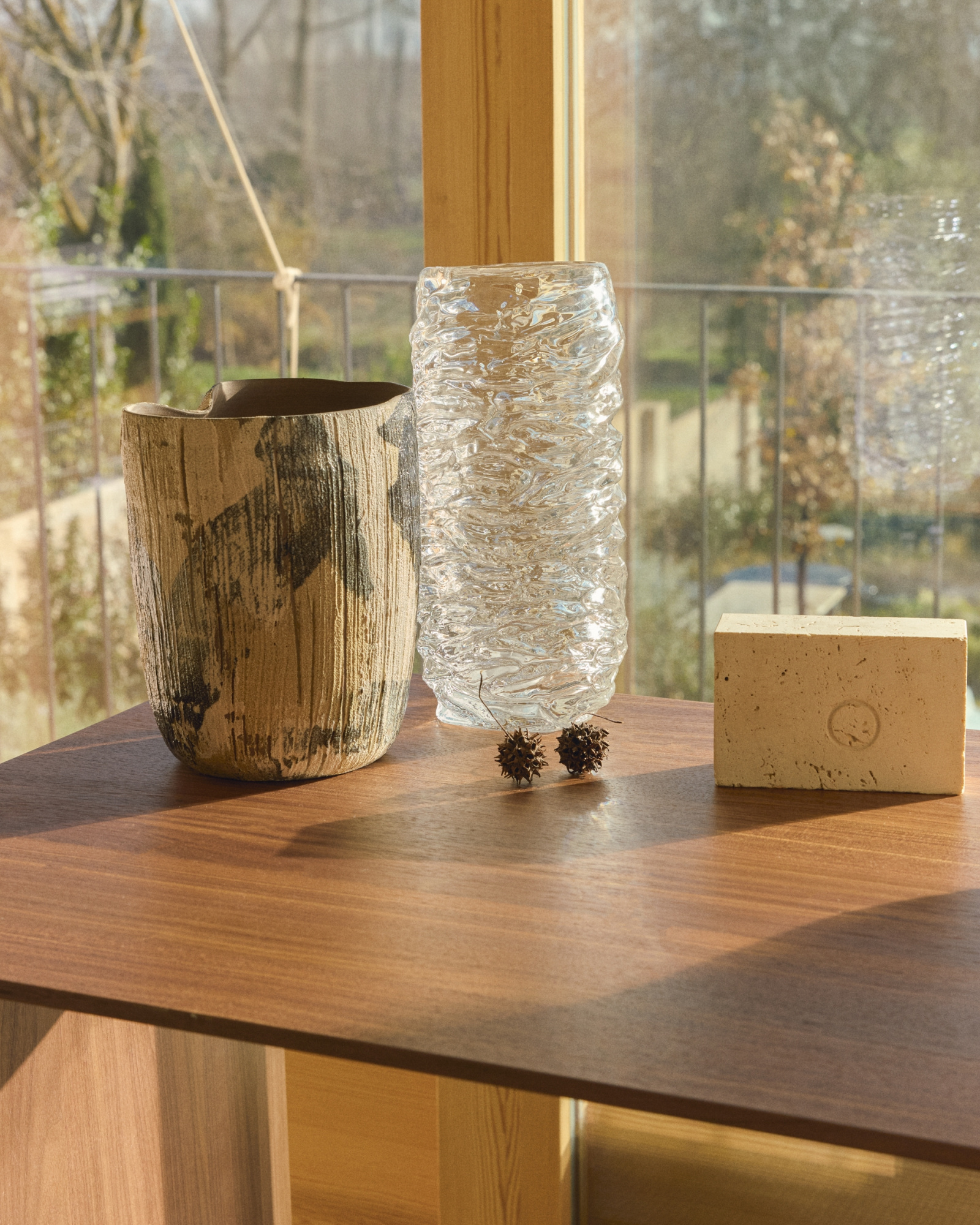 Ваза Vorma из прозрачного стекла 29,5см La Forma 481849