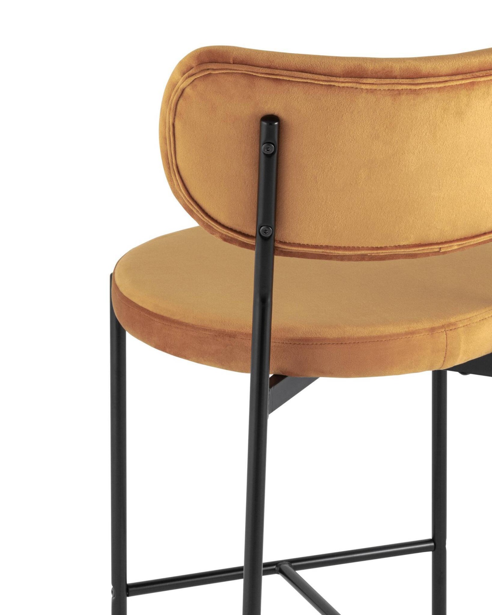 Стул полубарный Барбара велюр терракотовый Stool Group