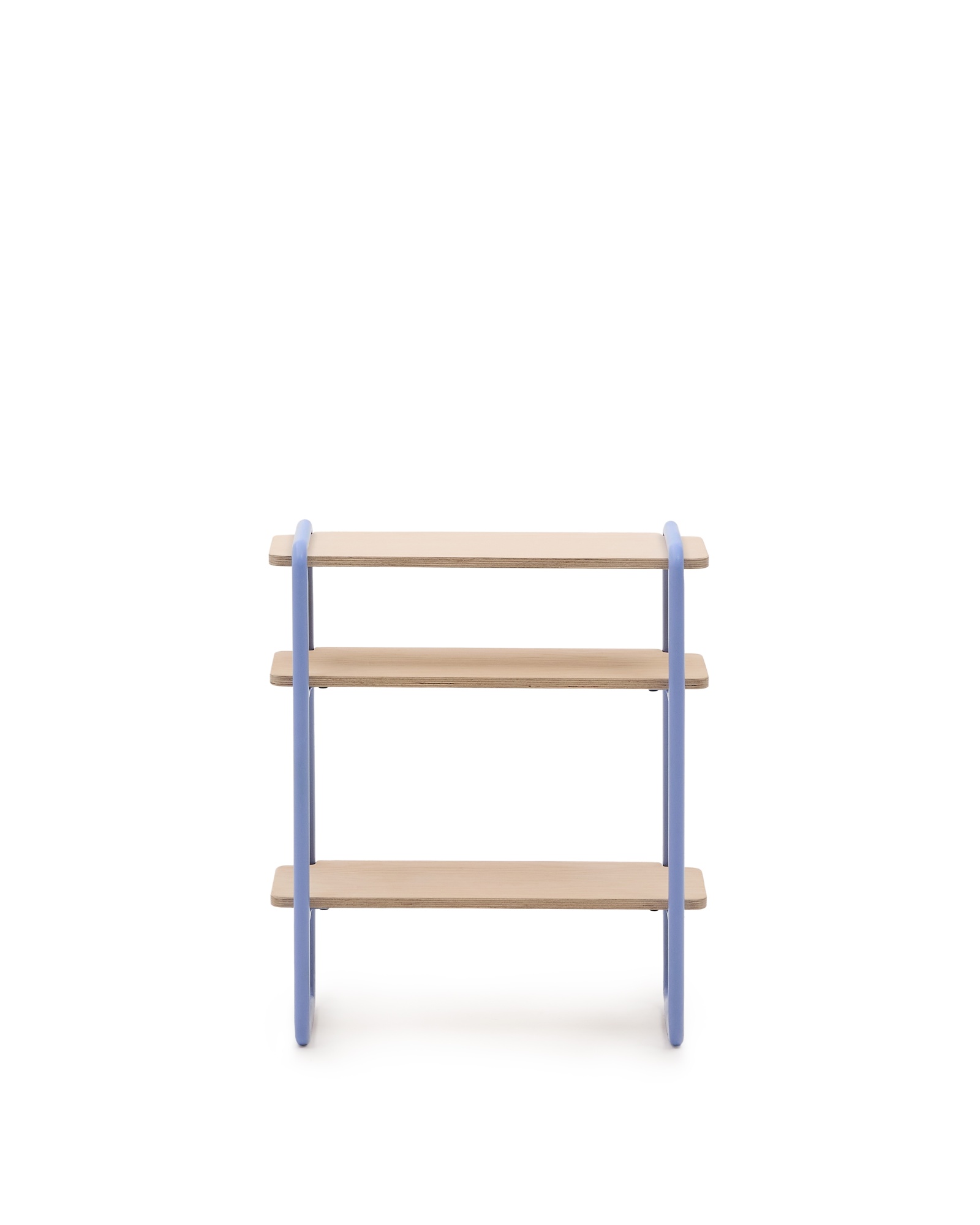 Стеллаж из ясеневого шпона цвета Tinn с синей металлической конструкцией, 70 x 60 La Forma (ex Julia Grup)