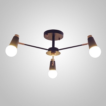 Люстра на штанге ROTARY L3 White by ImperiumLoft