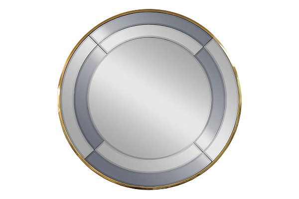 Зеркало в двухцветной зеркальной раме/золото Garda Decor KFG091