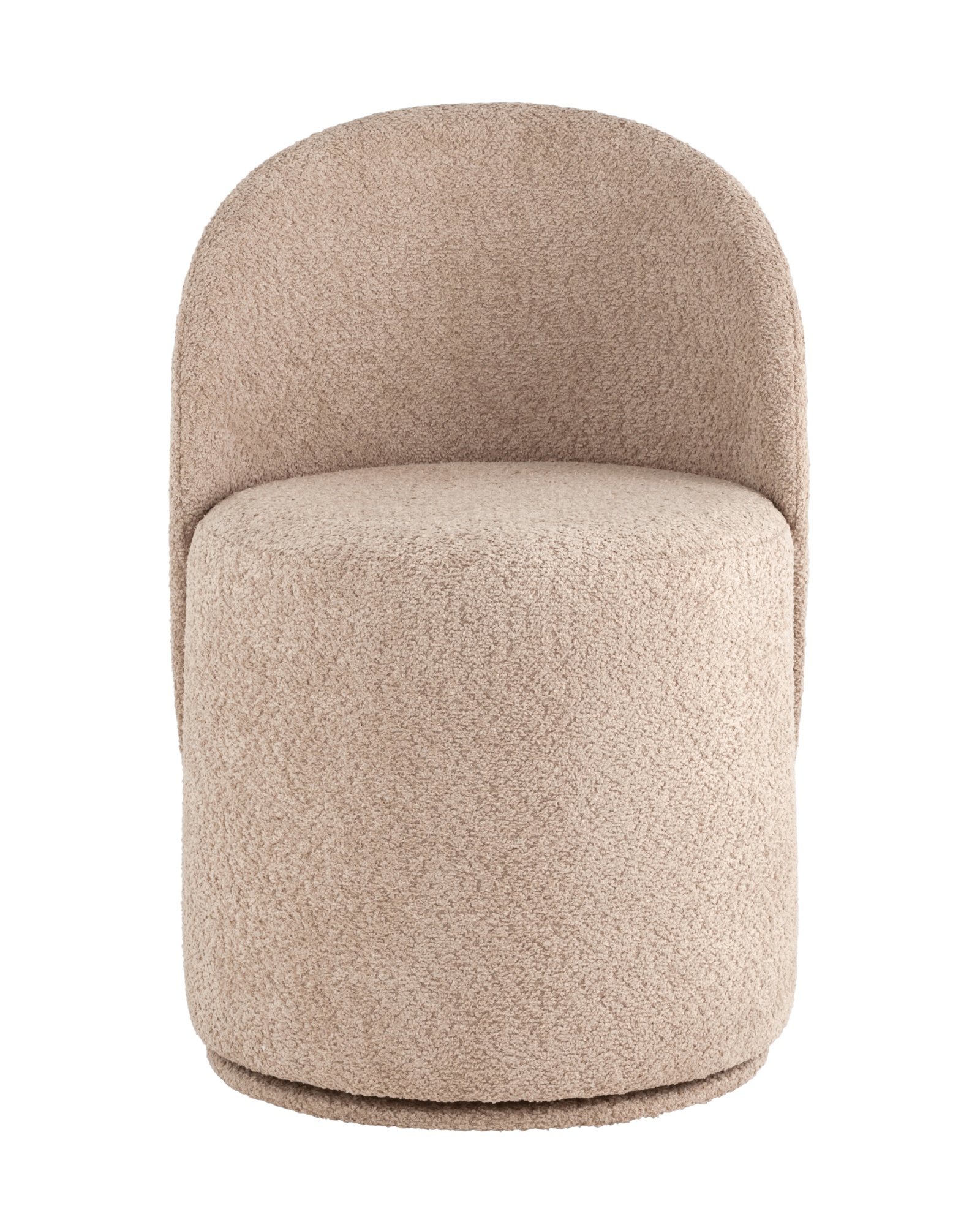 Пуф Loreen вращающийся букле капучино Stool Group