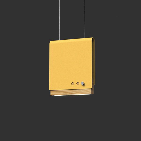Светодиодный подвесной светильник BOOK 2 H20*17 Yellow by ImperiumLoft