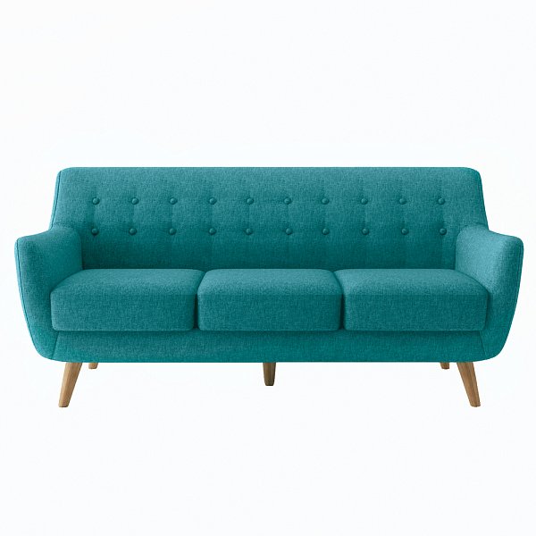 Диван Picasso трехместный темно-бирюзовый Bradex Home FR 0774